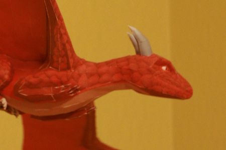 Red paper dragon